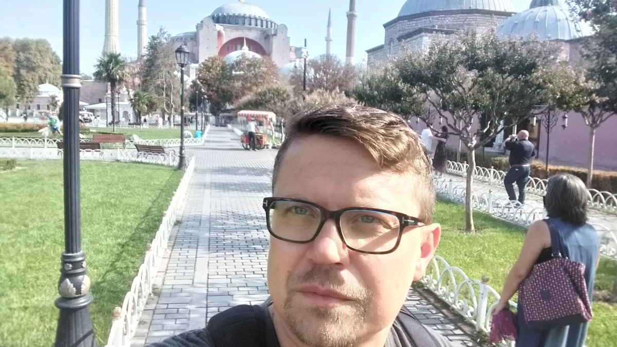 The Hagia Sophia in Istanbul — its dome and minarets